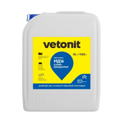 Грунтовка-суперконцентрат Vetonit MD 16 SUPERconcentrate 10л